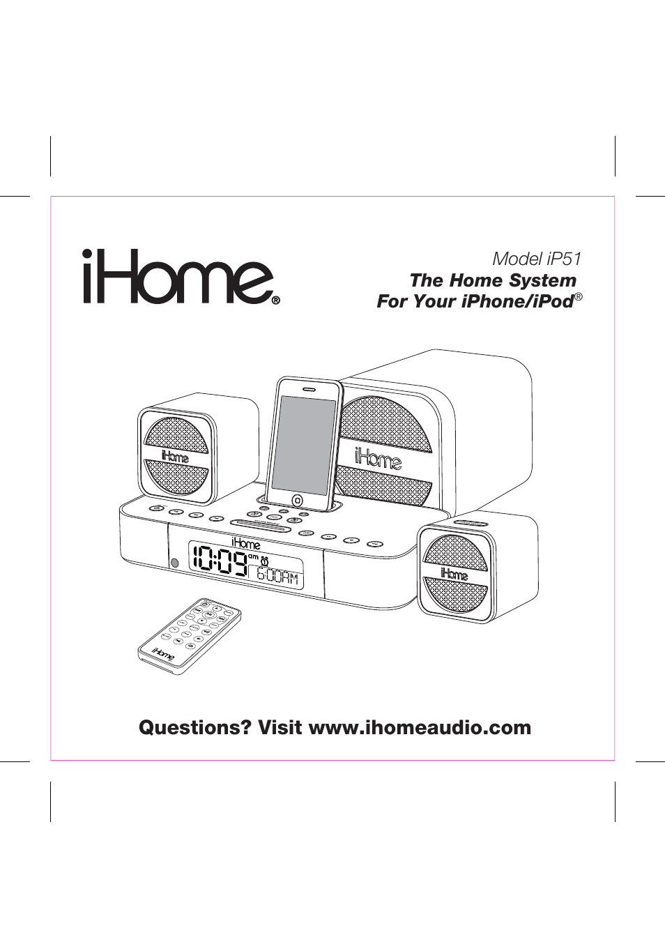 iHome iP51 User Manual | 15 pages