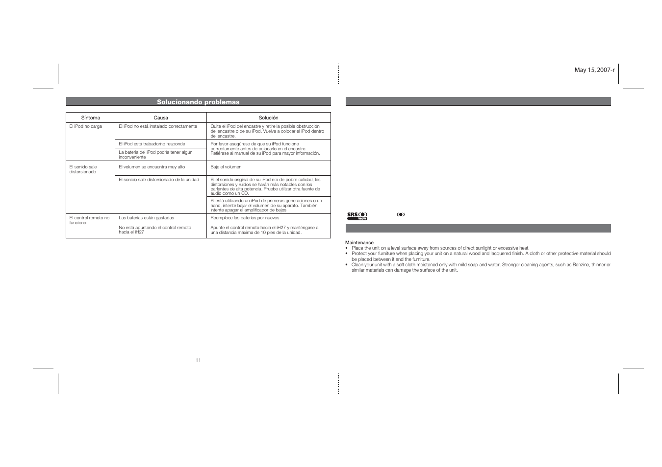 Ih27 ib 12 | iHome iH27 User Manual | Page 13 / 14