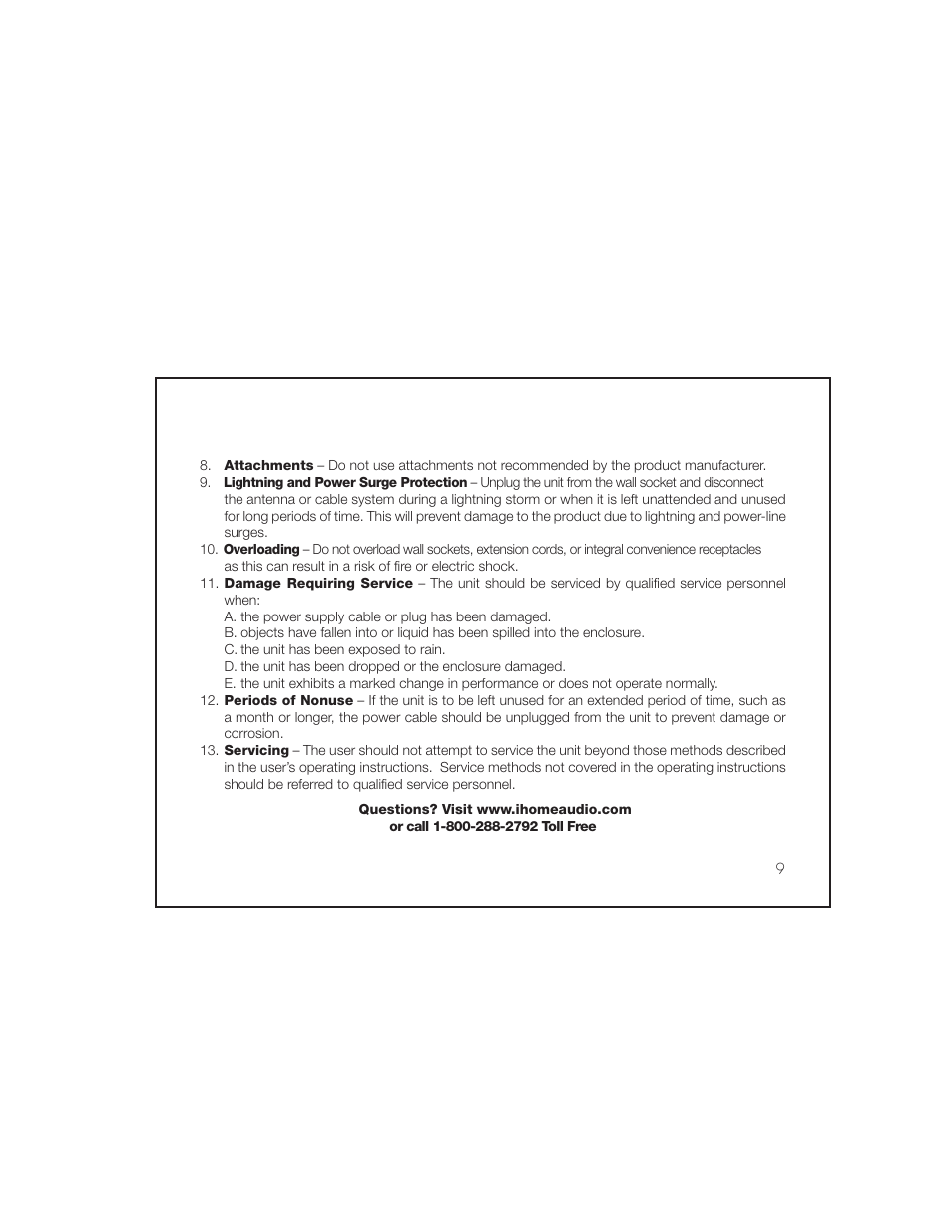 iHome IB967 User Manual | Page 13 / 15