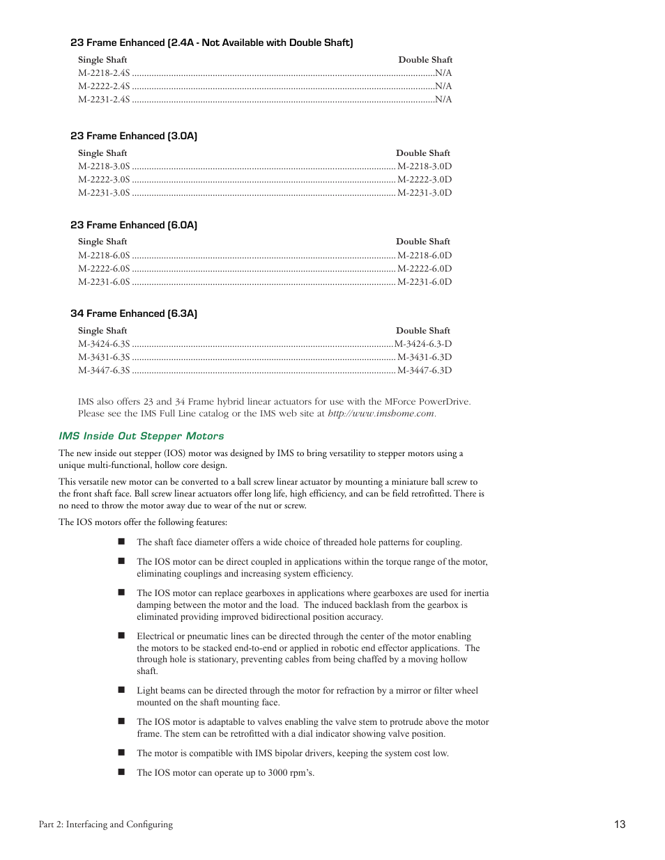 Intelligent Motion Systems MForce PowerDrive Plus MForce Series Microstepping PowerDrive User Manual | Page 31 / 68