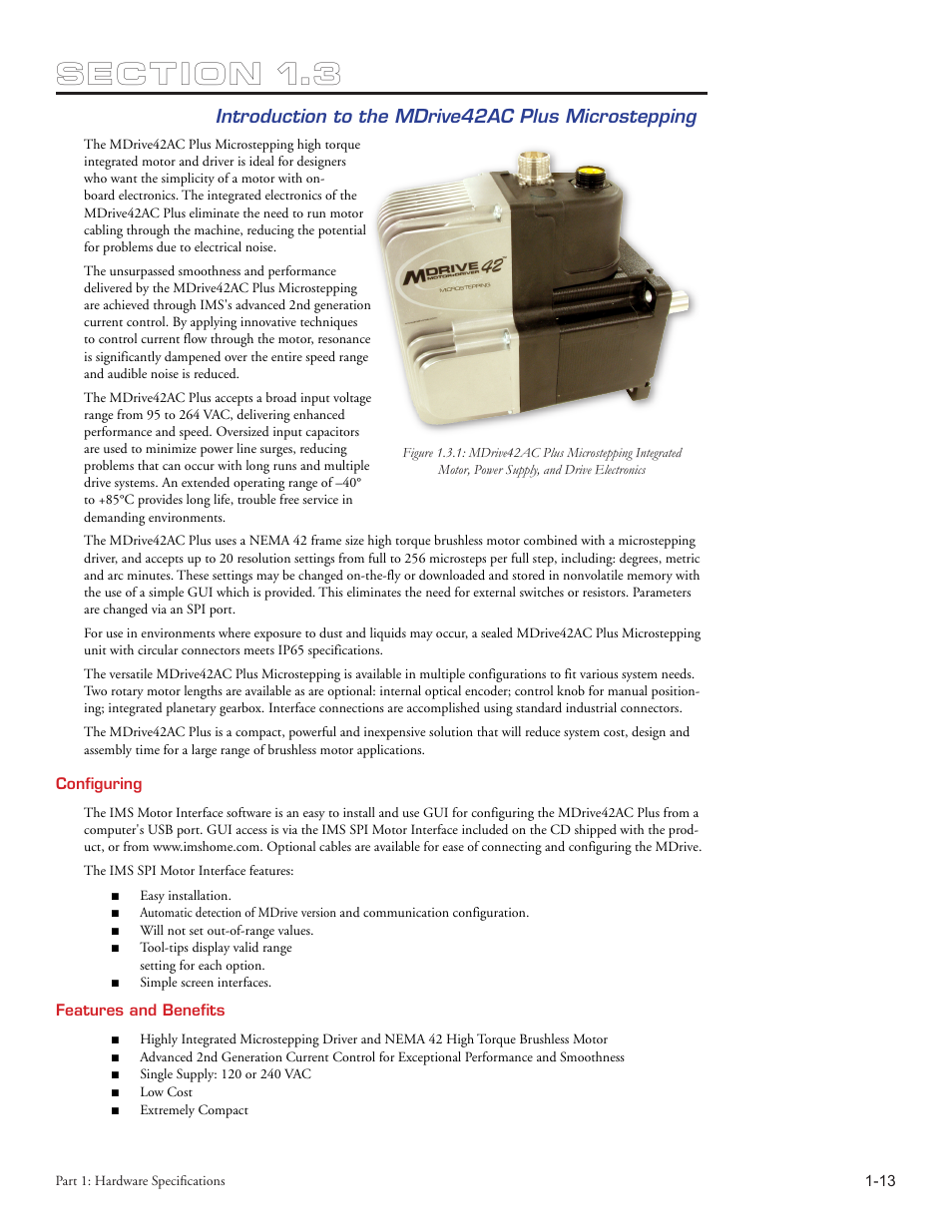 Intelligent Motion Systems MDriveAC User Manual | Page 19 / 79