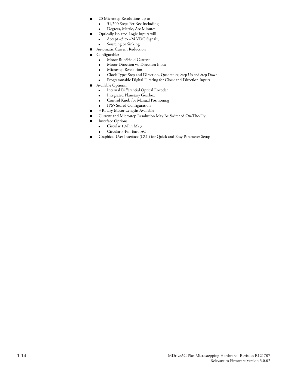 Intelligent Motion Systems MDriveAC User Manual | Page 20 / 79