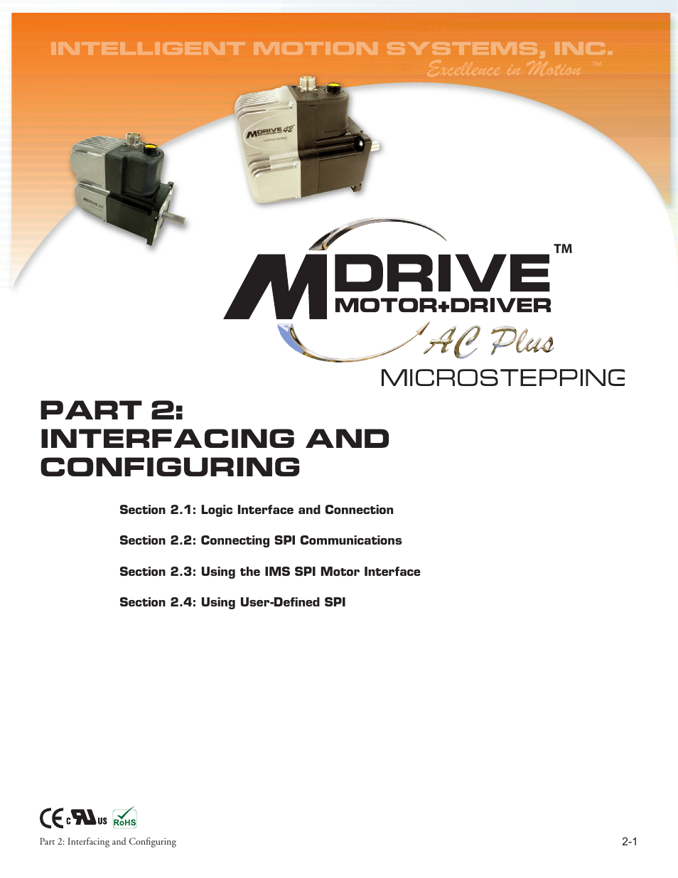 Part 2: interfacing and configuring, Excellence in motion, Microstepping | Intelligent Motion Systems MDriveAC User Manual | Page 28 / 79