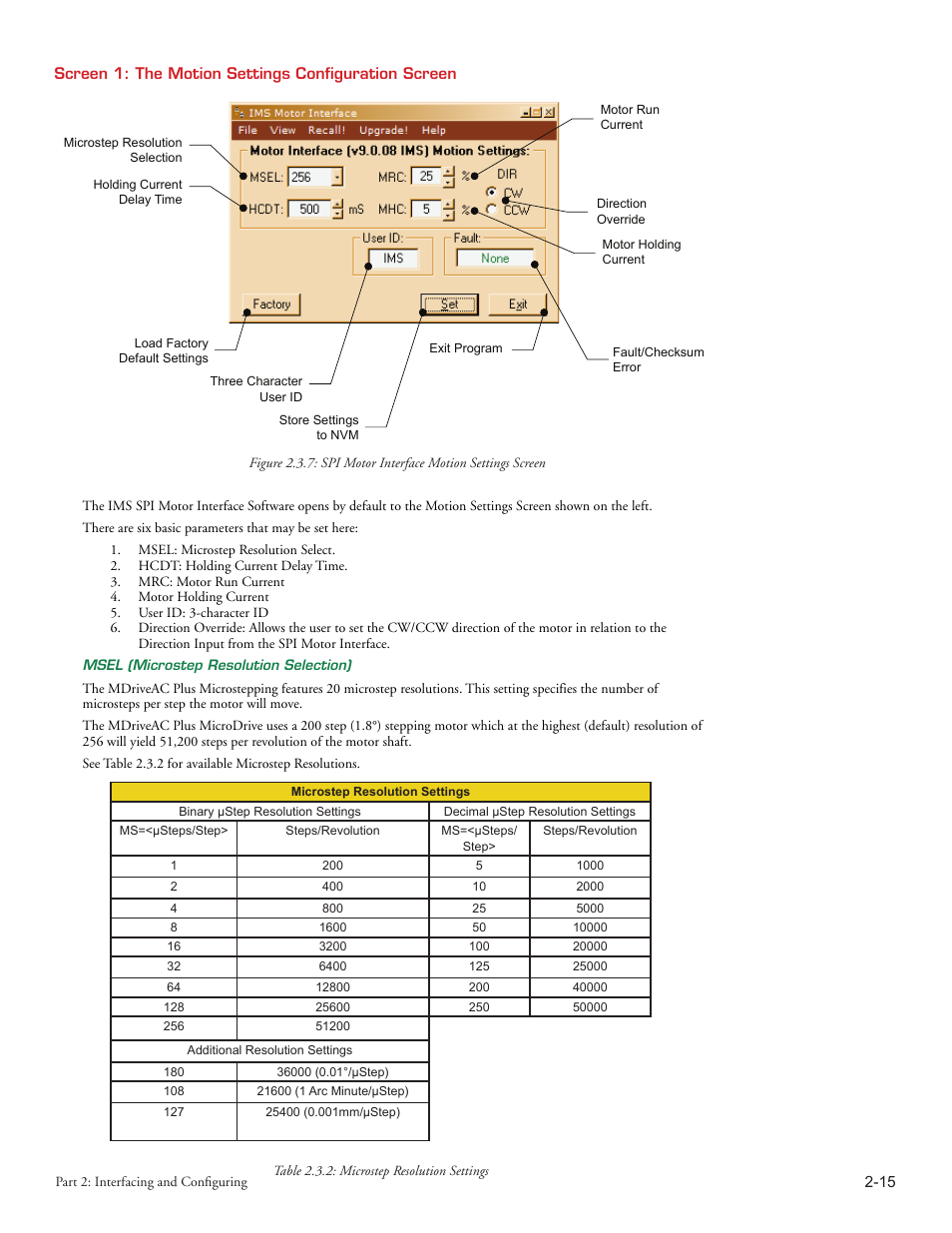 Intelligent Motion Systems MDriveAC User Manual | Page 42 / 79