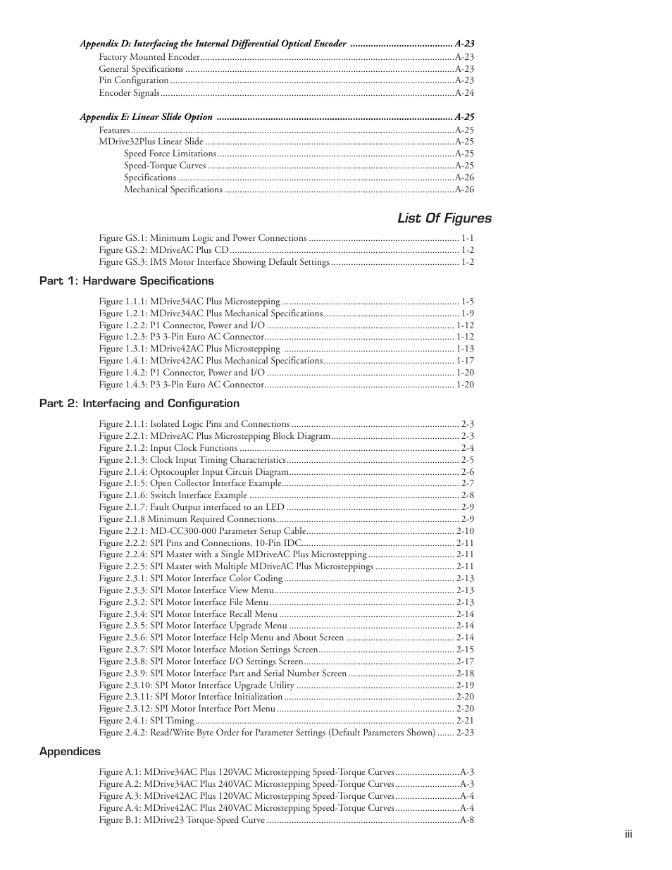 Intelligent Motion Systems MDriveAC User Manual | Page 5 / 79