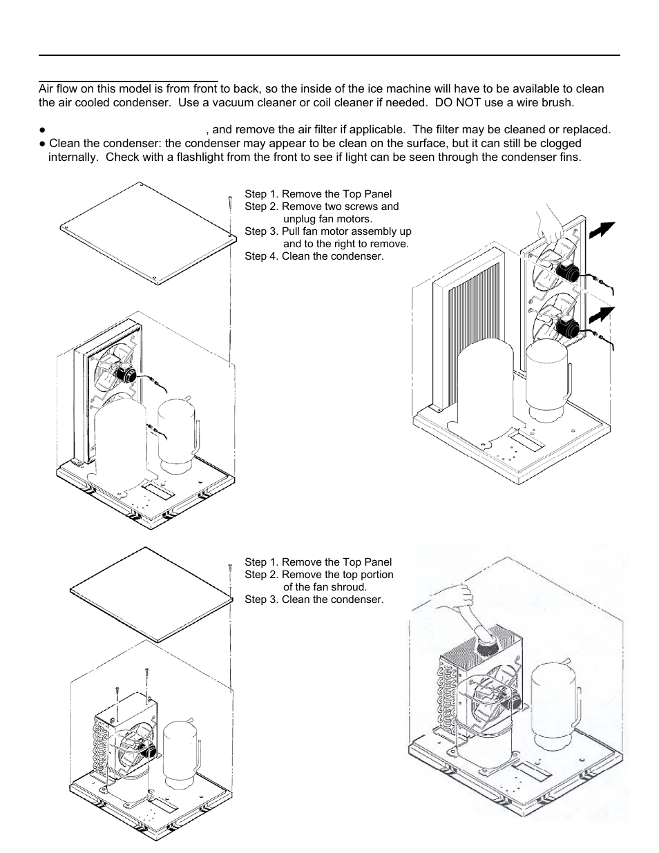 Gem models a/w maintenance: air cooled | Ice-O-Matic Pearl Ice GEM 0650 User Manual | Page 27 / 45