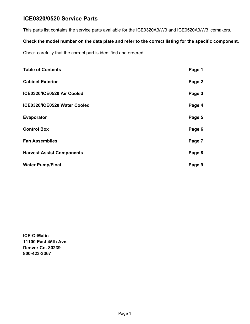 Ice-O-Matic ICE0320A3/W3 User Manual | Page 3 / 11