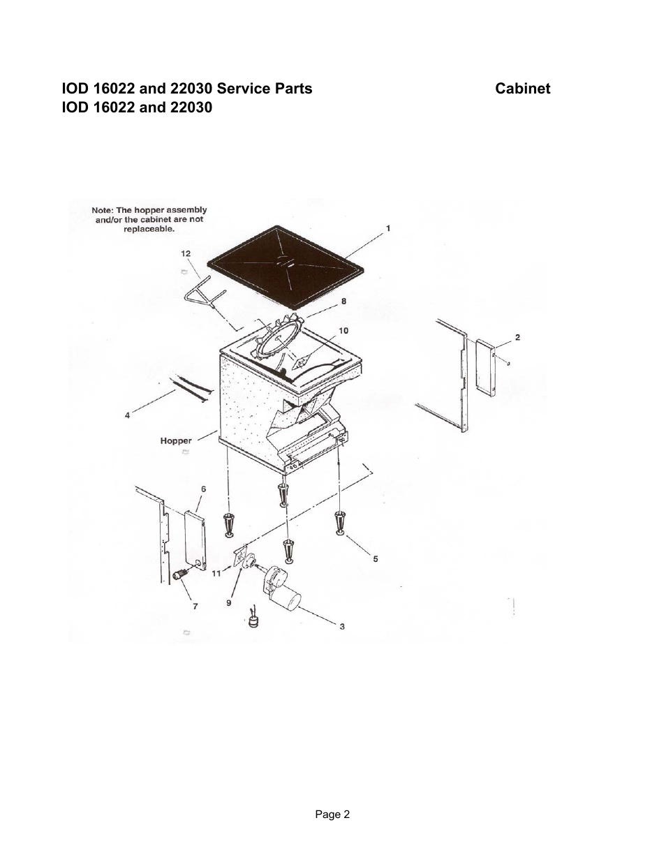 Pg 2 | Ice-O-Matic Counter Top Dispenser IOD22030 User Manual | Page 4 / 13