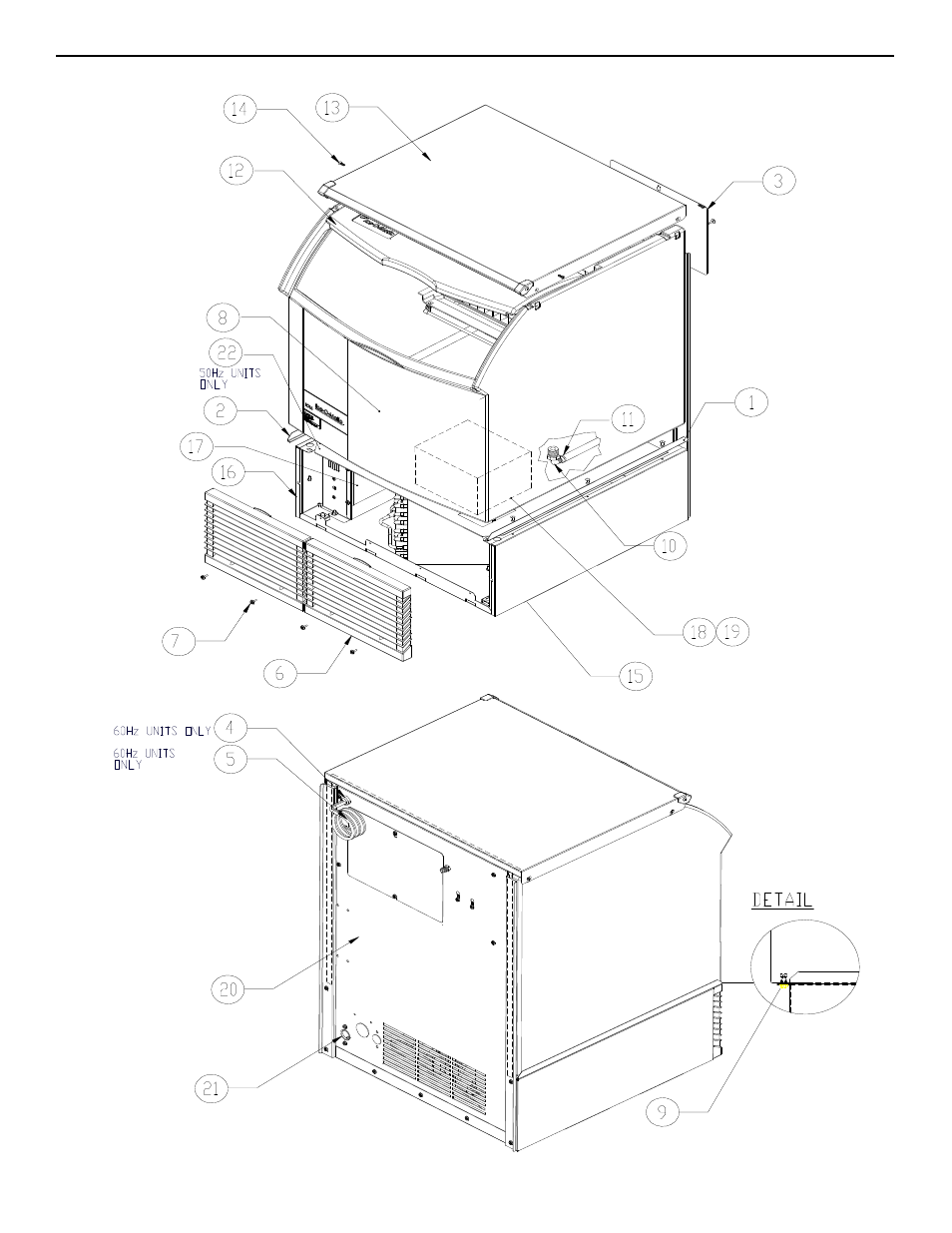 Sheet1 | Ice-O-Matic ICEU150**2 User Manual | Page 4 / 11