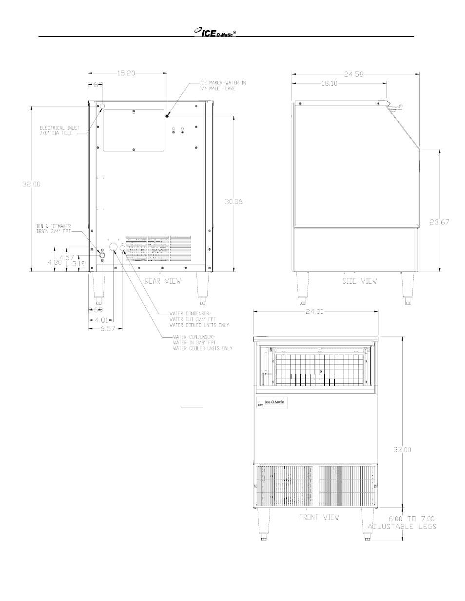Ice-O-Matic ICE250 through ICE2100 SERIES User Manual | Page 11 / 26