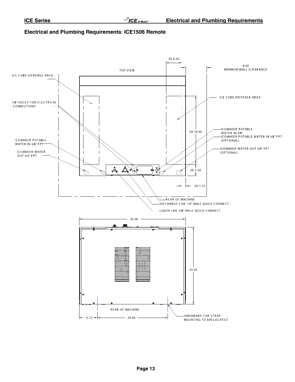Ice-O-Matic ICE250 through ICE2100 SERIES User Manual | Page 18 / 26