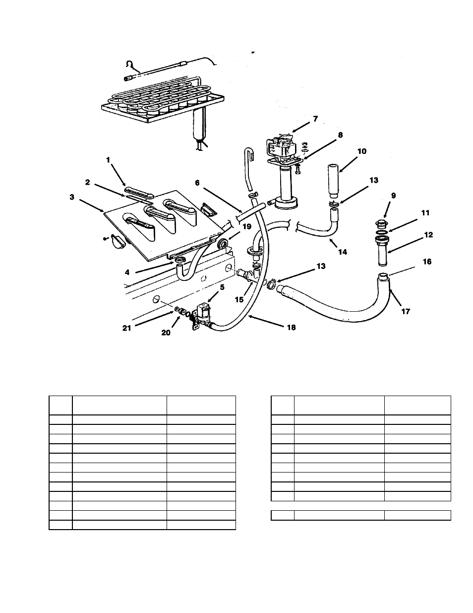 Iceu060 series service parts water system | Ice-O-Matic ICEU060 User Manual | Page 5 / 7