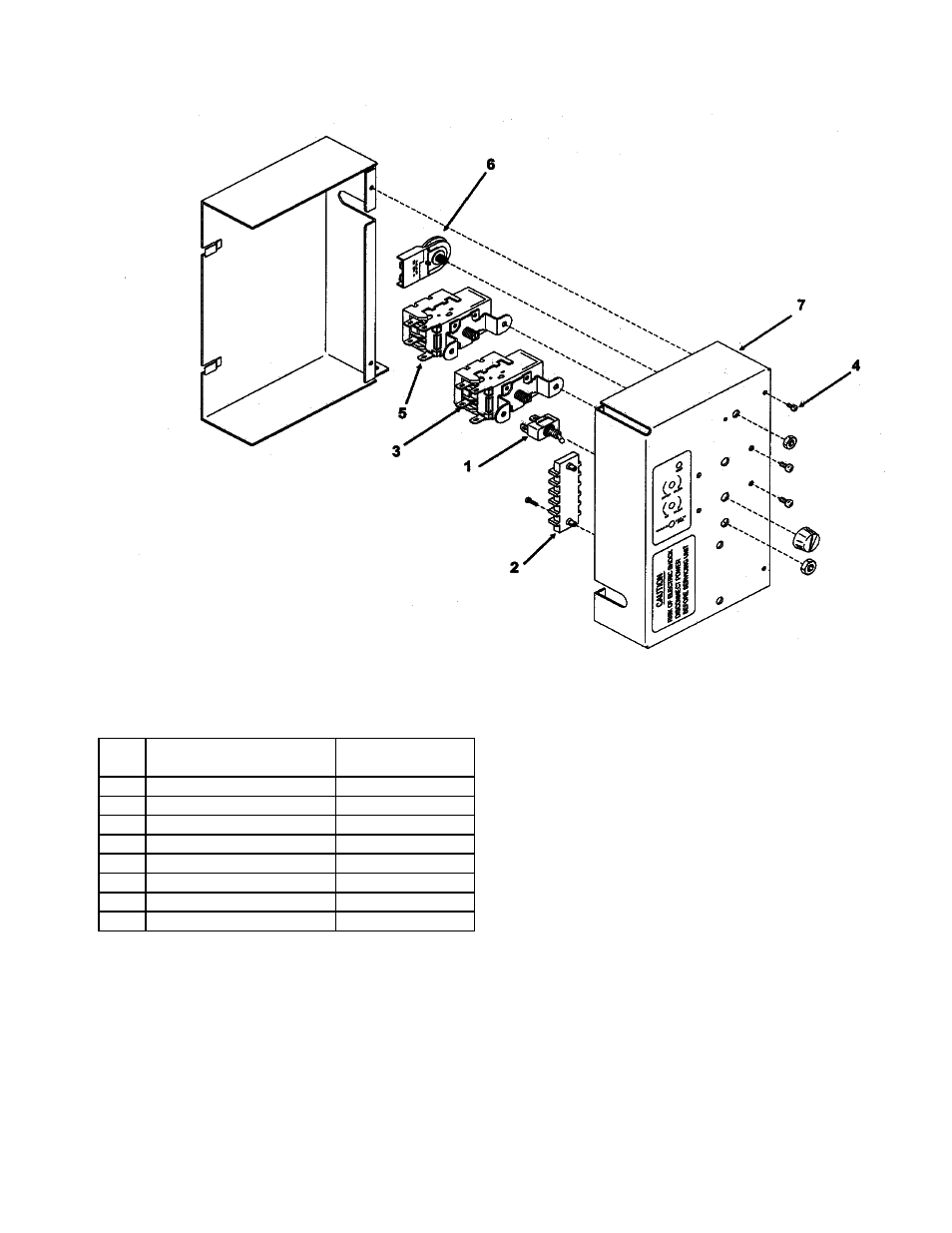 Iceu060 series service parts control box | Ice-O-Matic ICEU060 User Manual | Page 7 / 7
