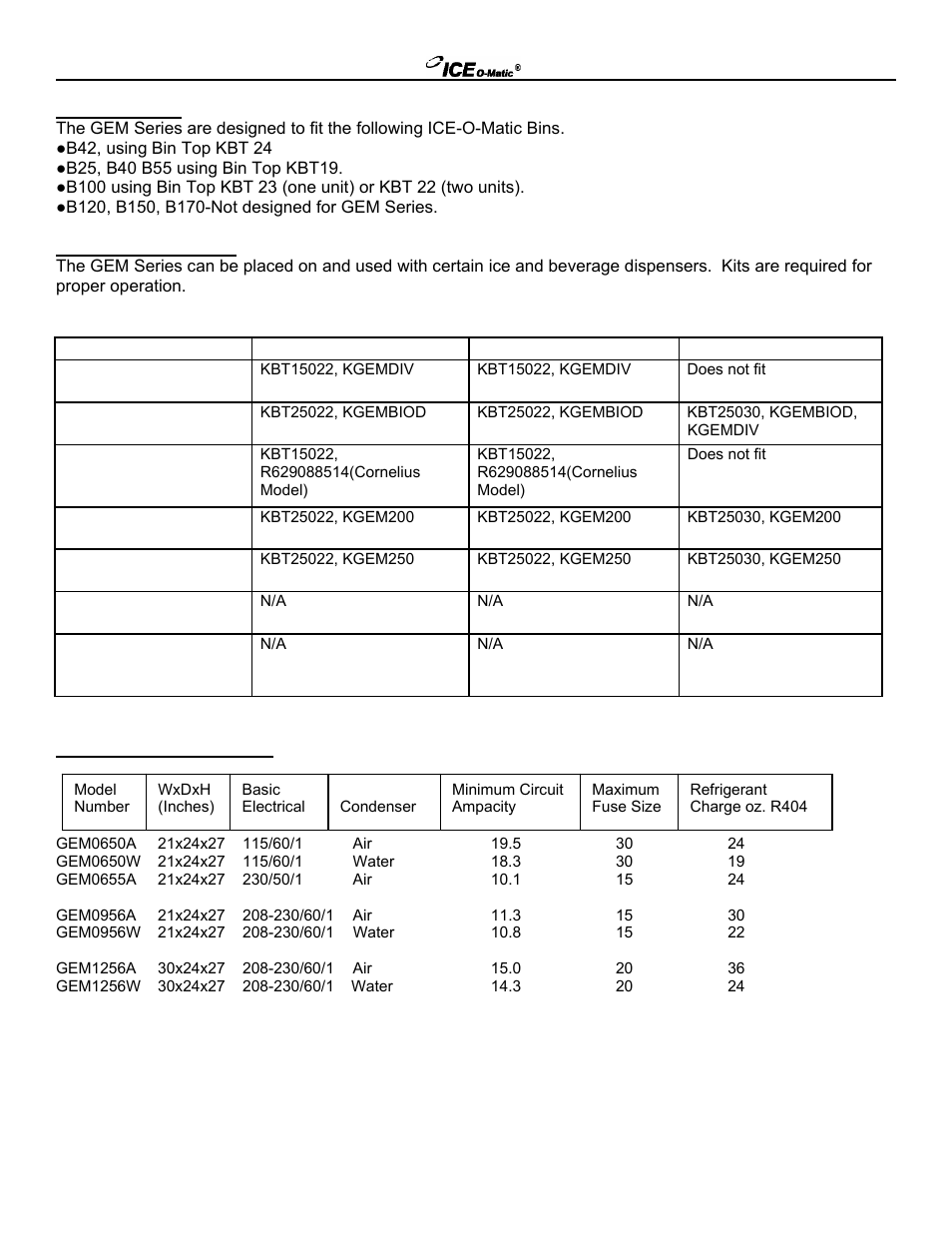 Ice-O-Matic GEM0650A/W User Manual | Page 10 / 43