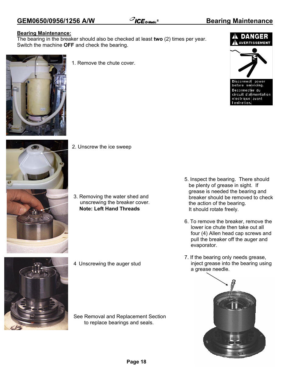 Ice-O-Matic GEM0650A/W User Manual | Page 24 / 43