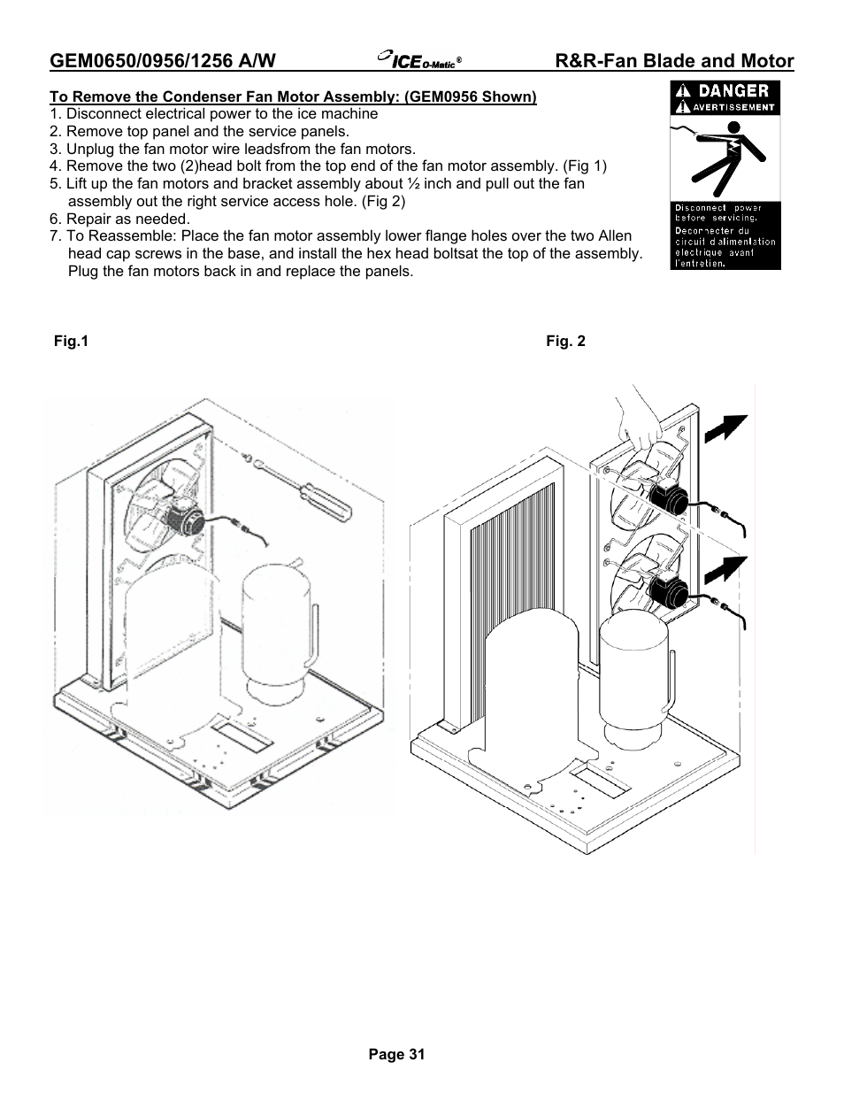 Ice-O-Matic GEM0650A/W User Manual | Page 37 / 43