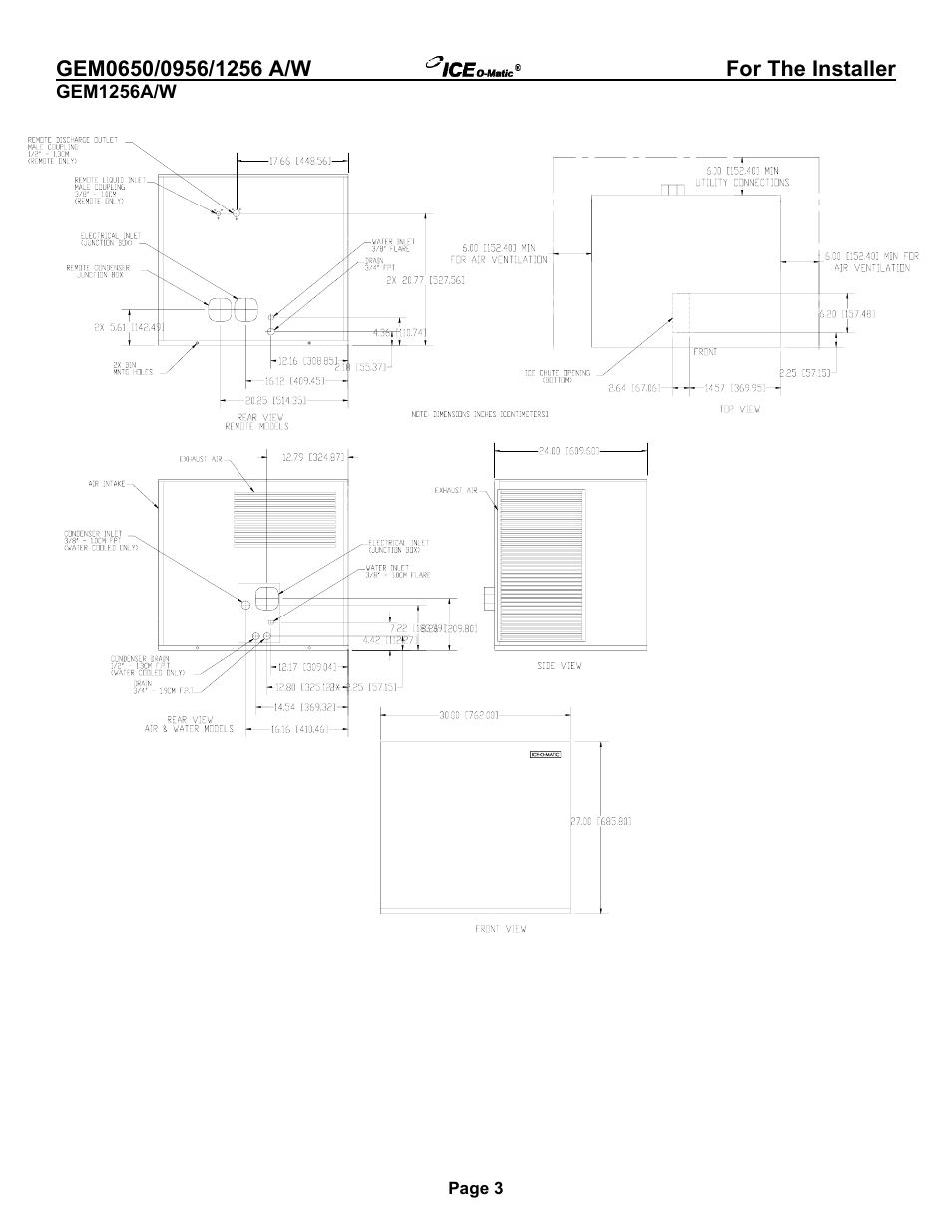 Ice-O-Matic GEM0650A/W User Manual | Page 9 / 43