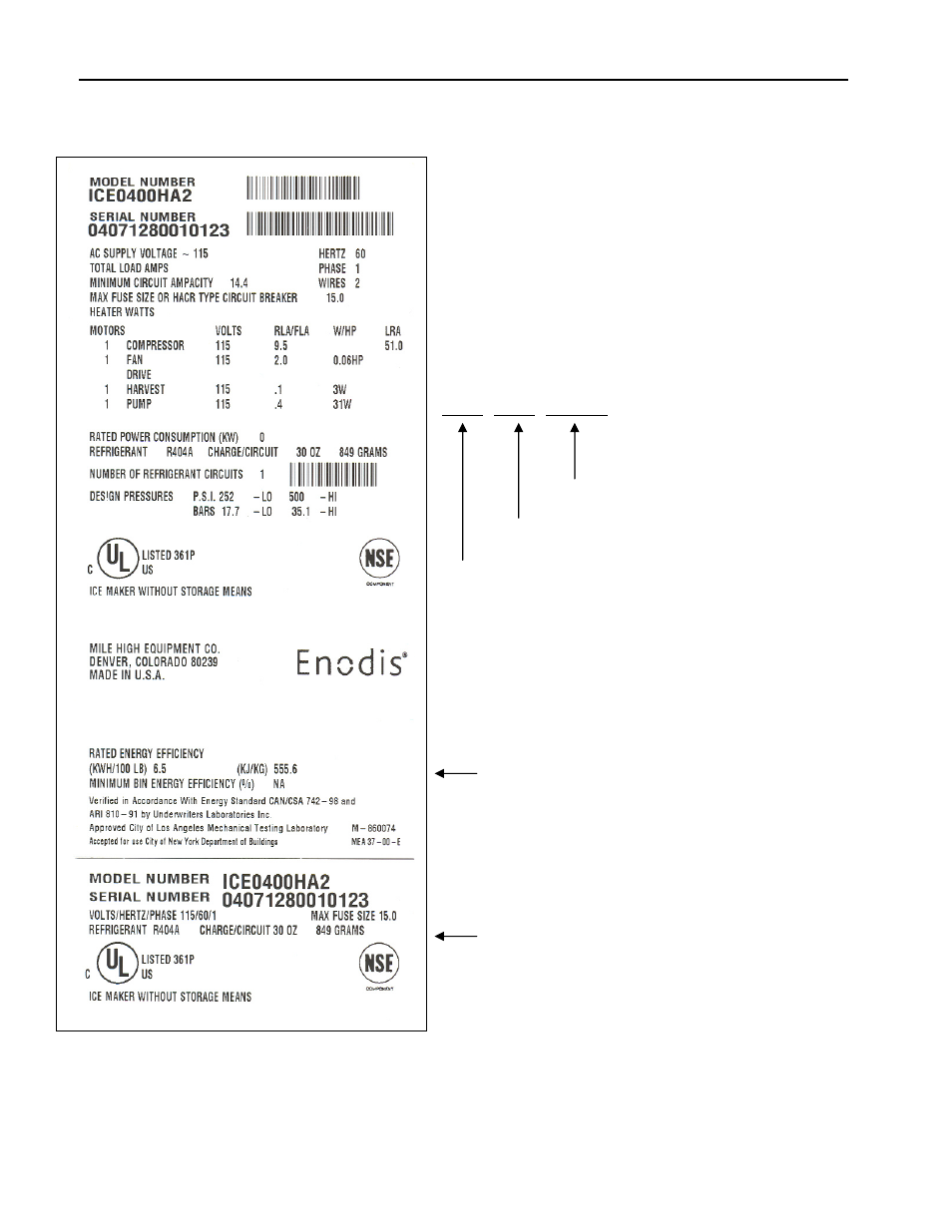 Model and serial number format | Ice-O-Matic ICE0250 Series User Manual | Page 6 / 164