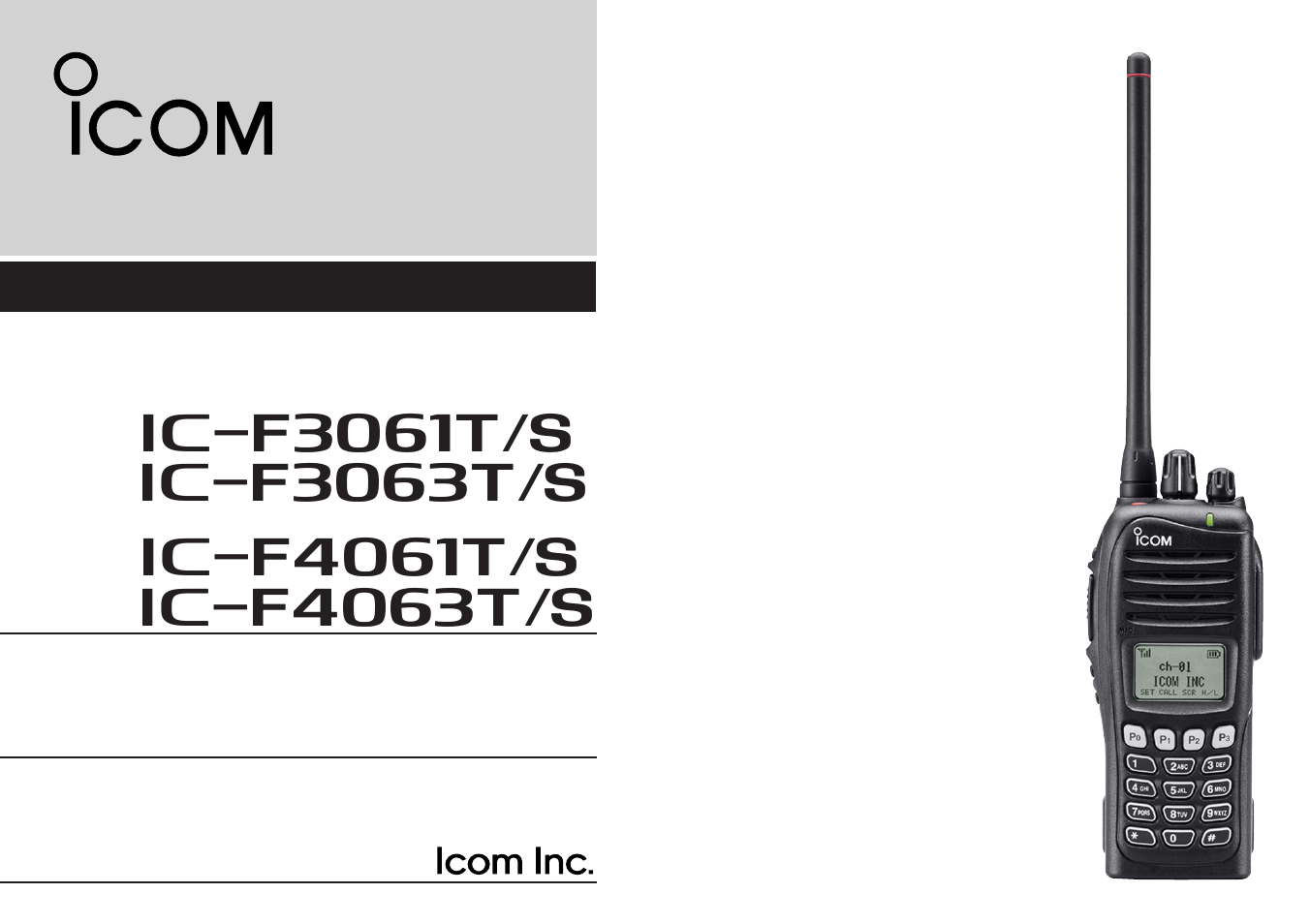 Icom IC-F4063T/S User Manual | 36 pages