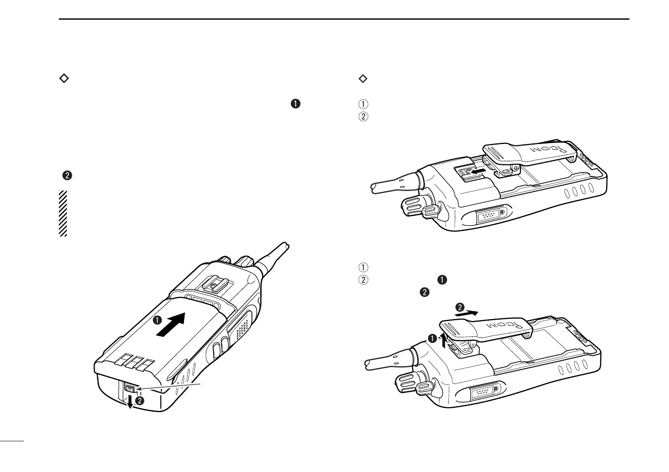 Icom IC-F4063T/S User Manual | Page 6 / 36