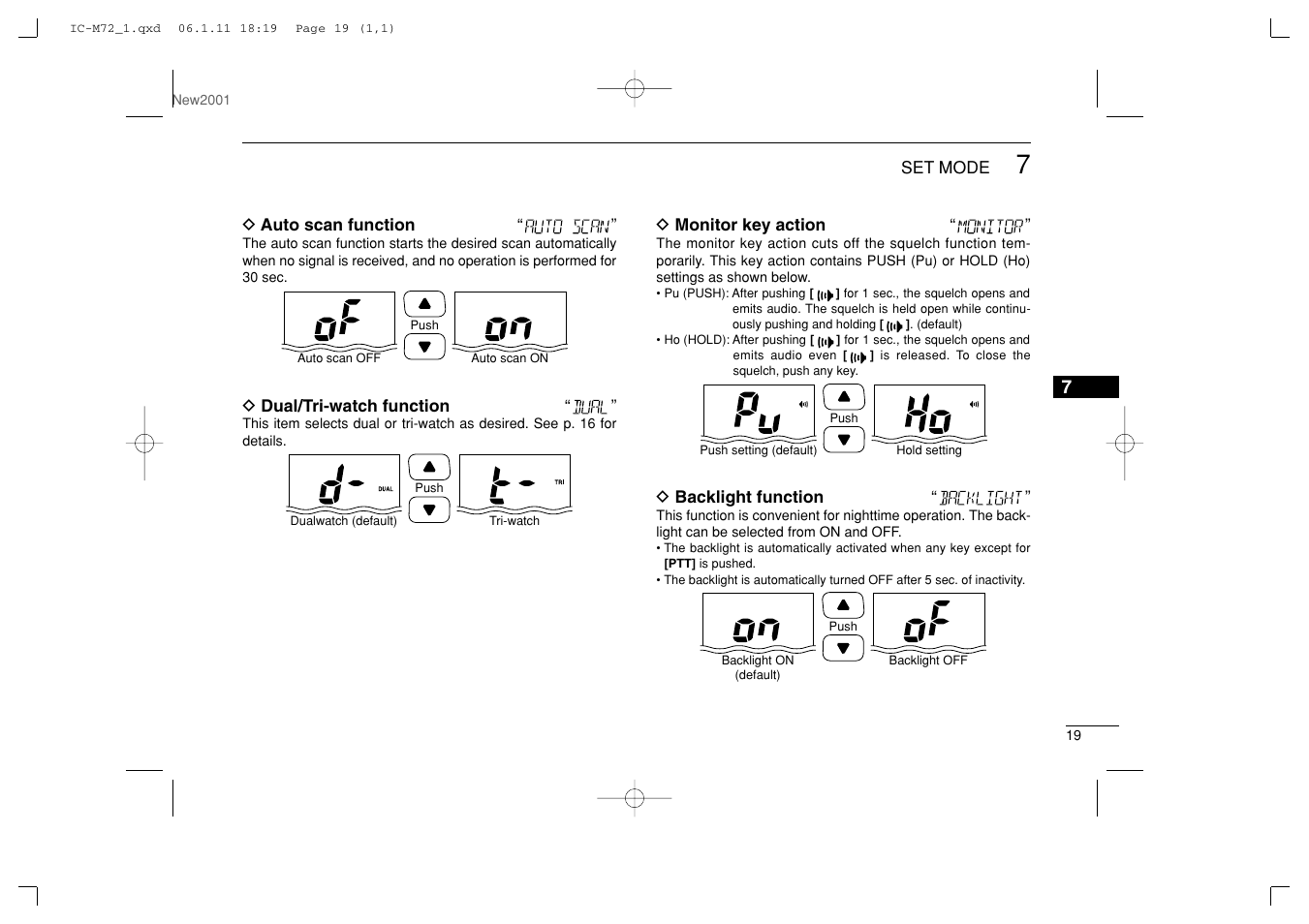 Icom IC-M72 User Manual | Page 25 / 40