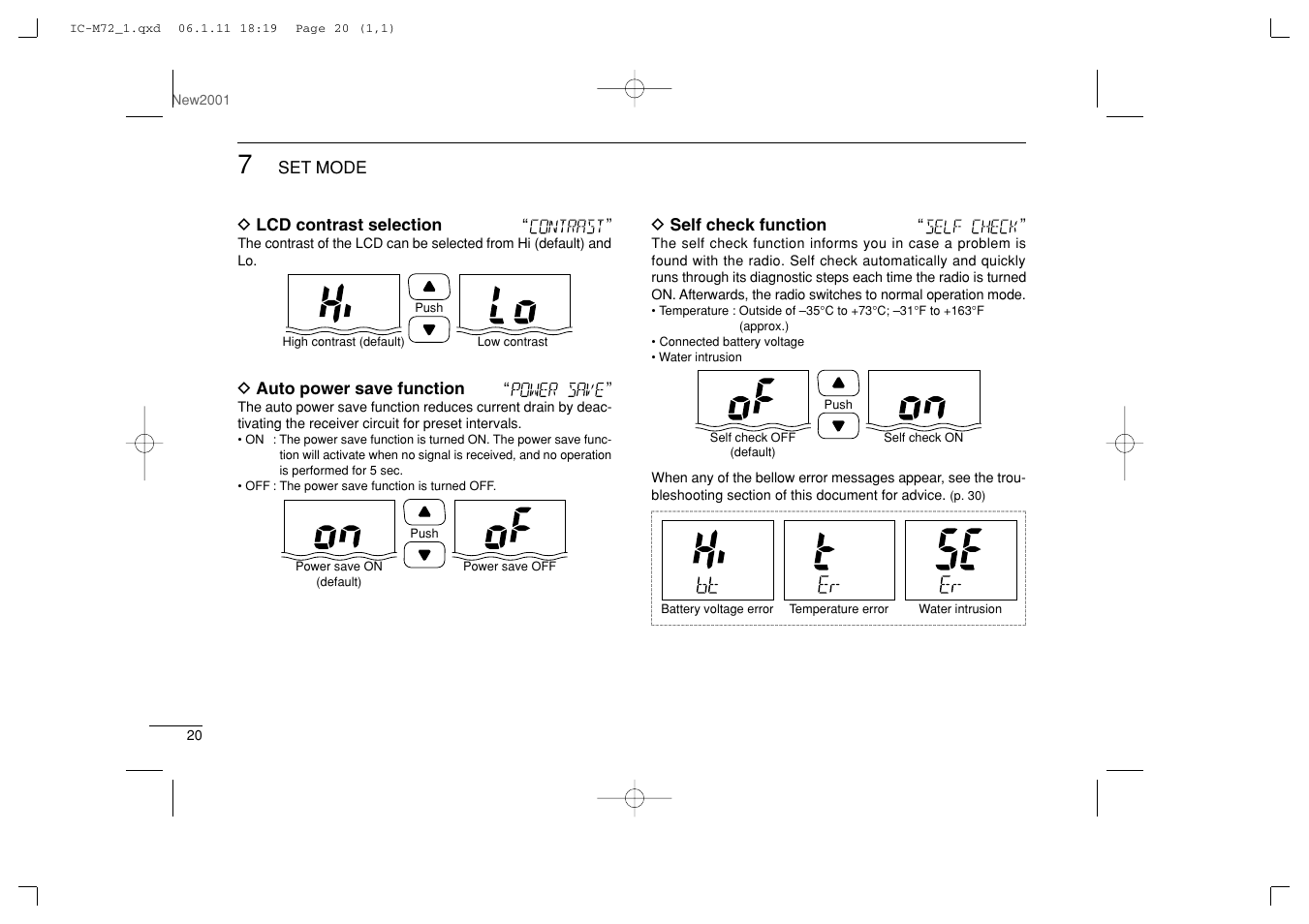 Icom IC-M72 User Manual | Page 26 / 40