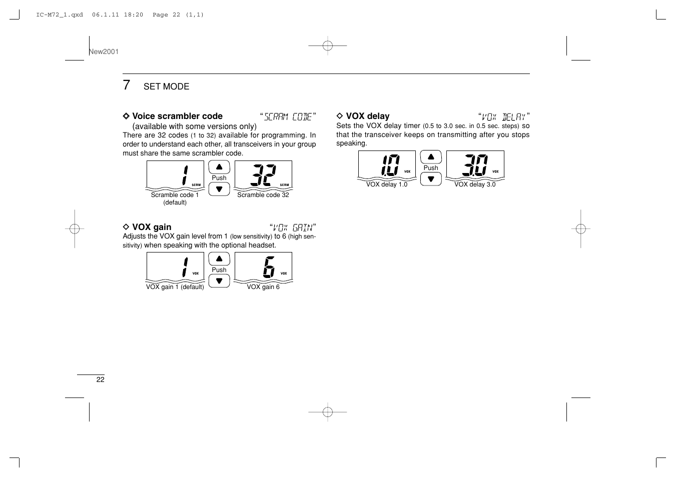 Icom IC-M72 User Manual | Page 28 / 40