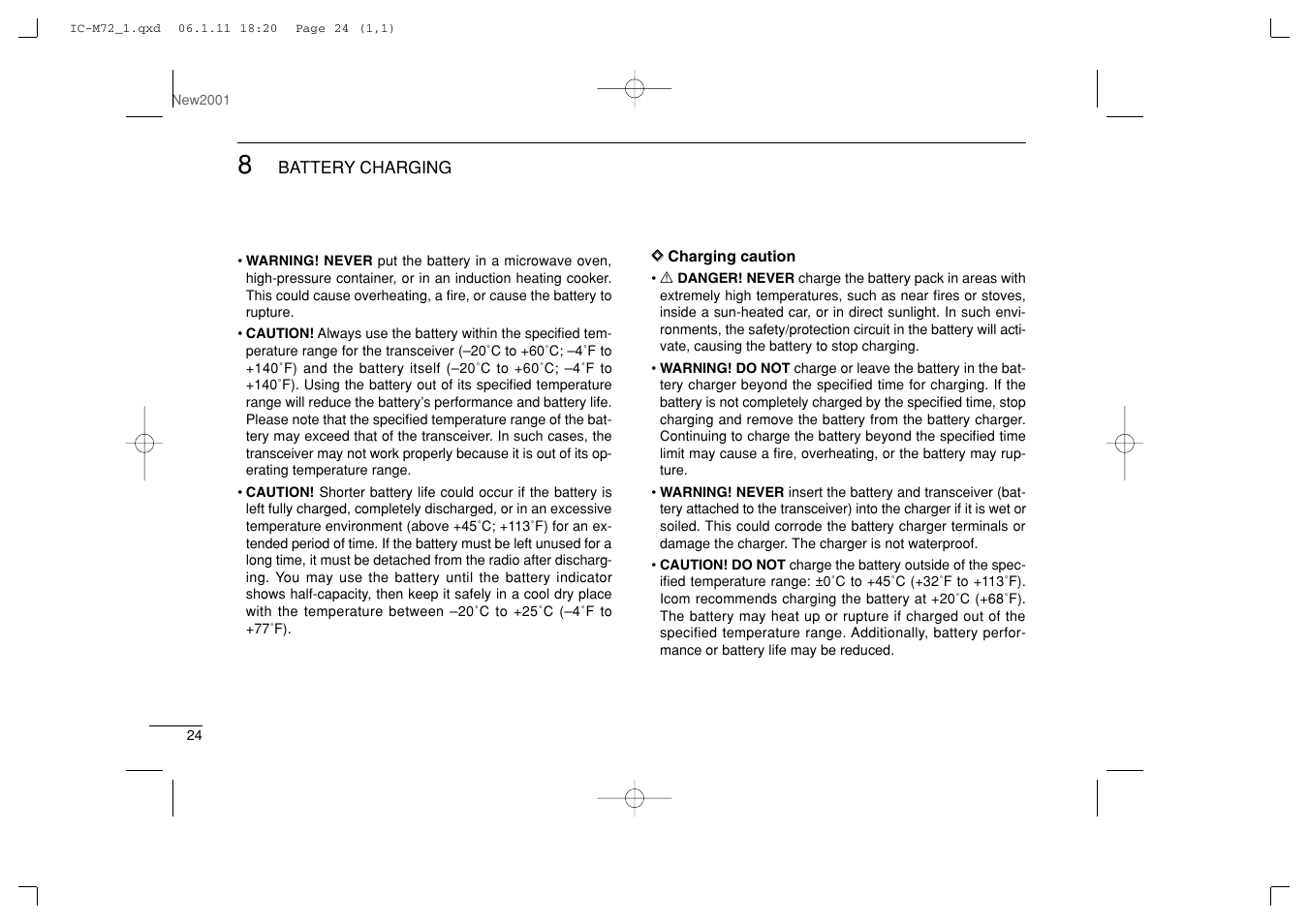 Icom IC-M72 User Manual | Page 30 / 40