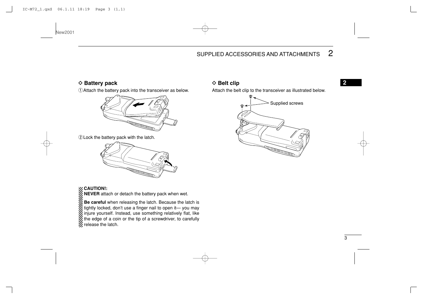 Icom IC-M72 User Manual | Page 9 / 40