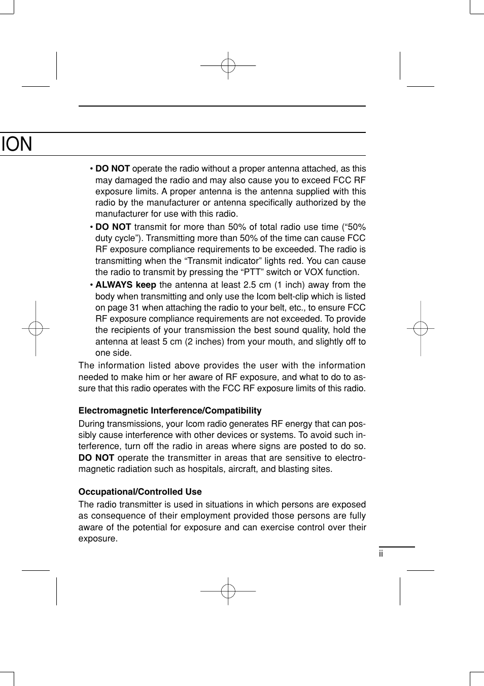 Icom IC-R20 User Manual | Page 3 / 40