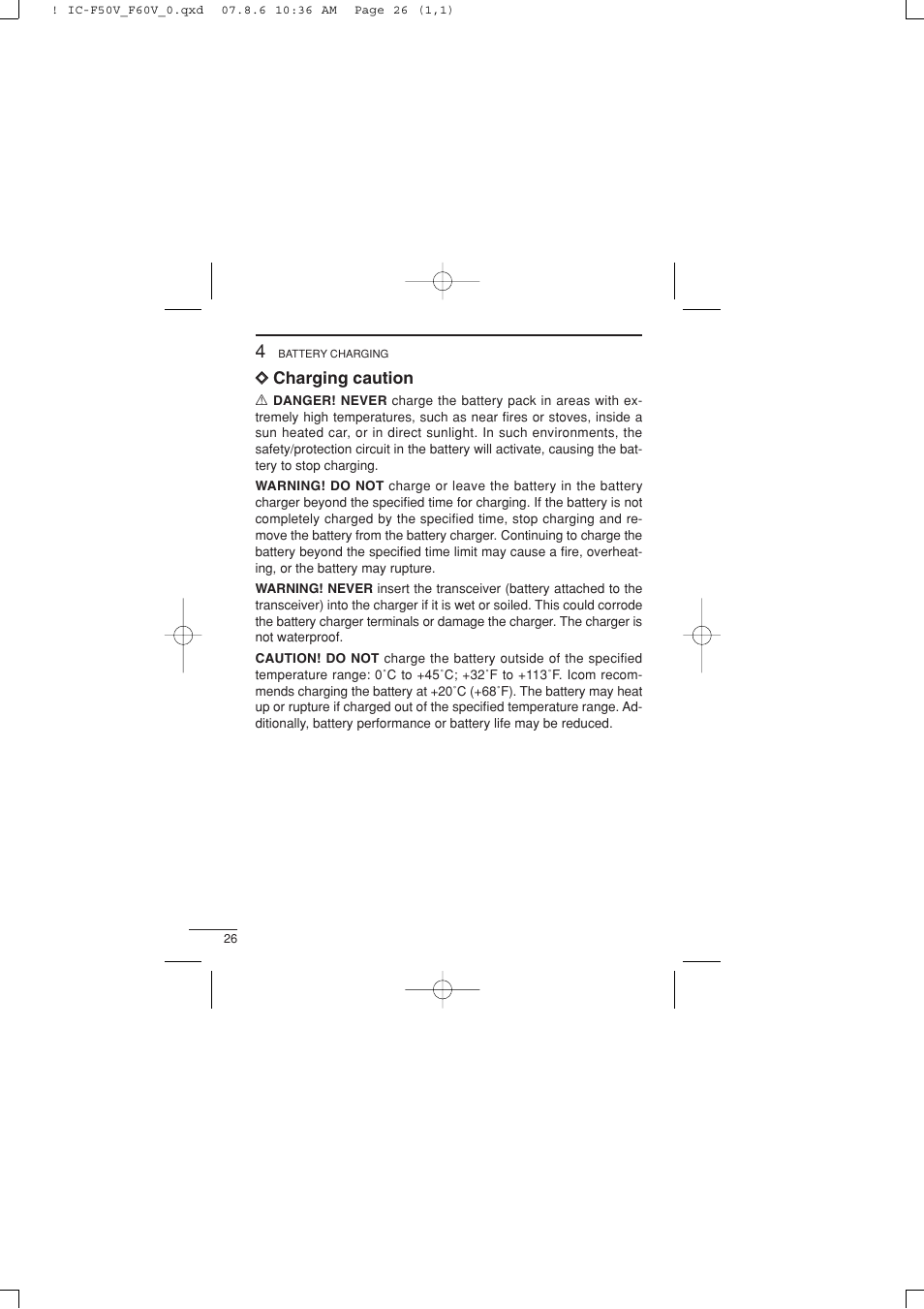 Icom IC-F60V User Manual | Page 32 / 48