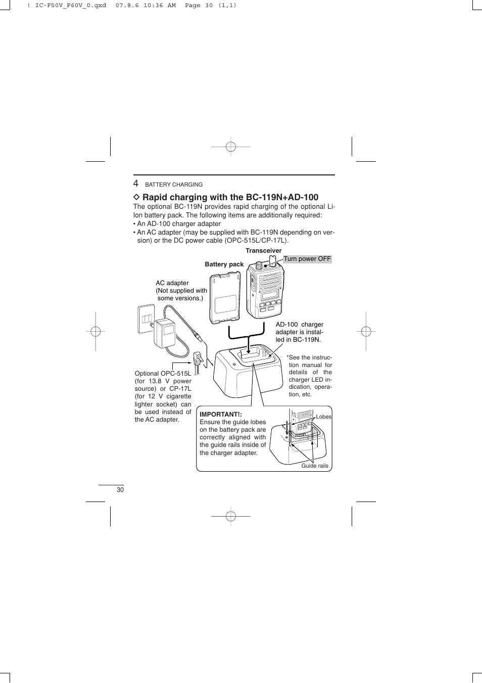 Icom IC-F60V User Manual | Page 36 / 48