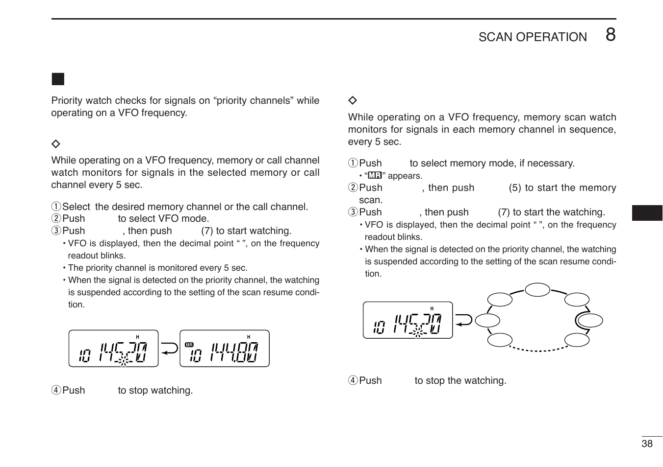 Priority watch | Icom IC-V85-T User Manual | Page 51 / 80