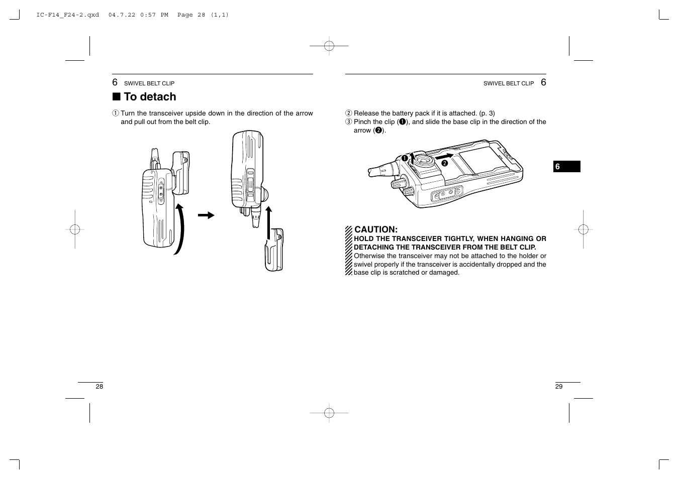 Icom IC-F14/S User Manual | Page 18 / 21