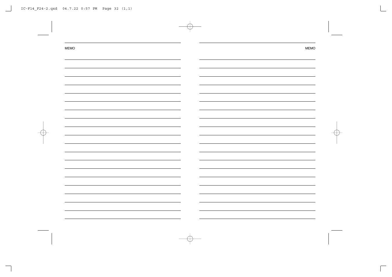 Icom IC-F14/S User Manual | Page 20 / 21