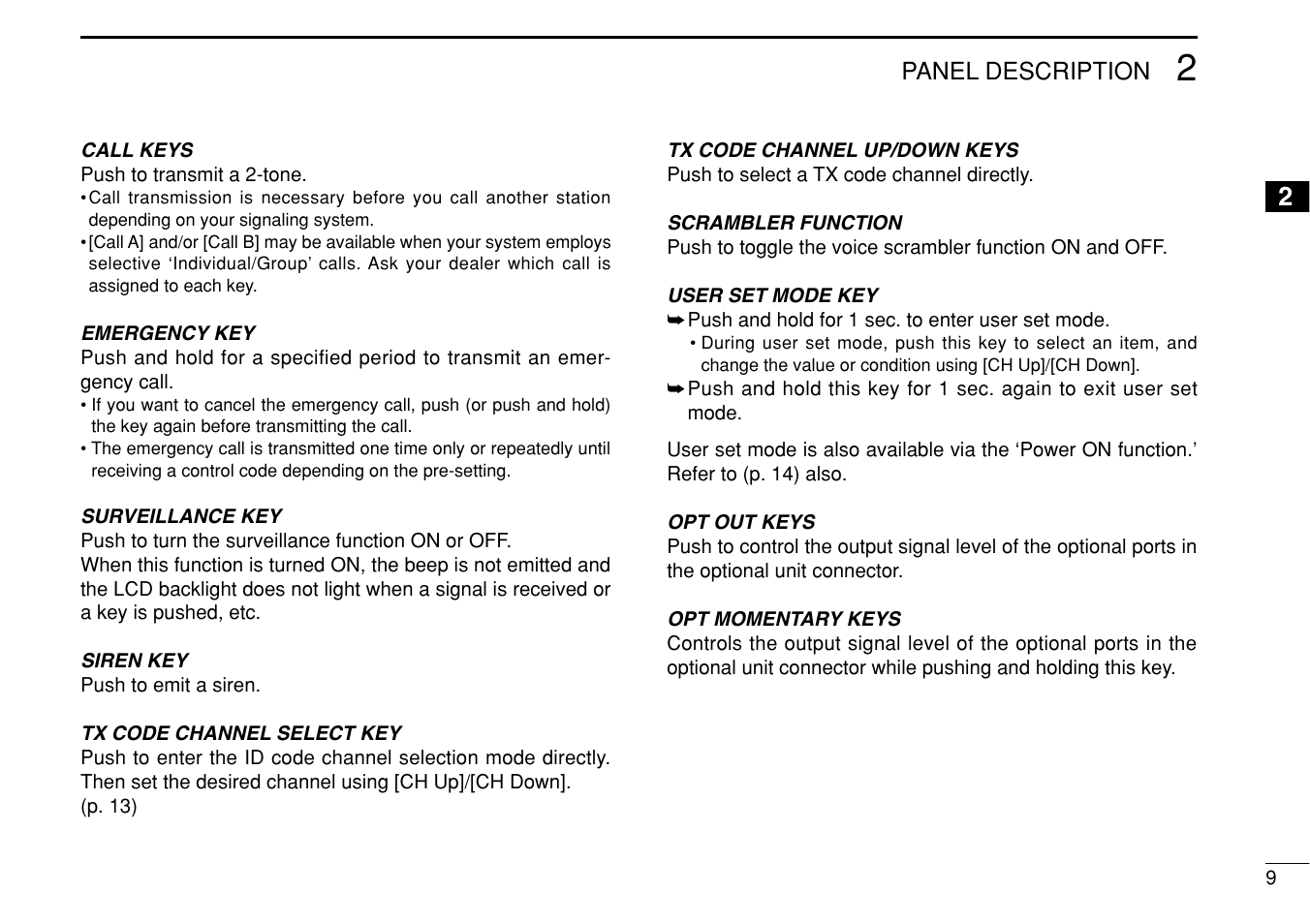 Icom IF3023T/S User Manual | Page 13 / 32