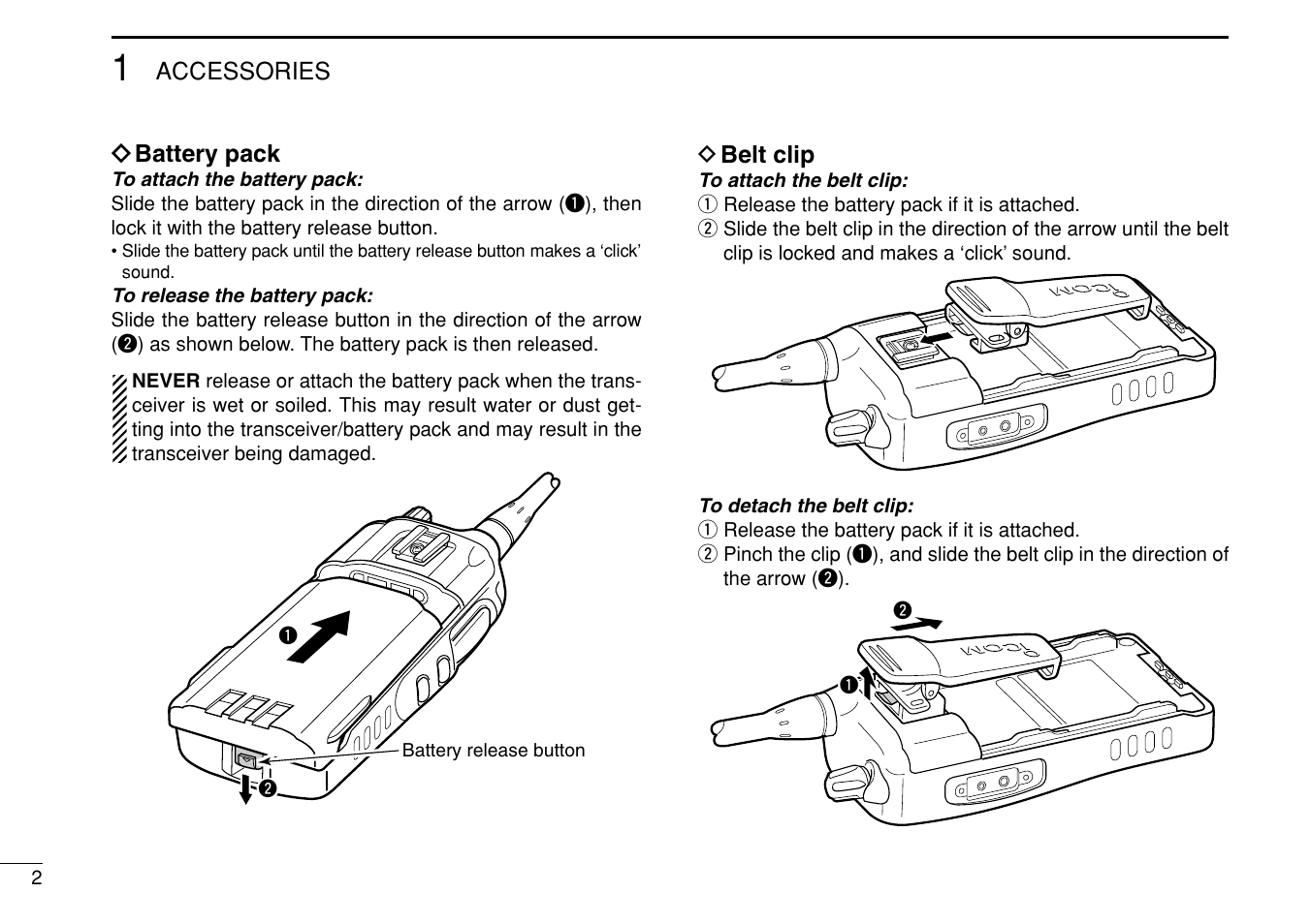 Icom IF3023T/S User Manual | Page 6 / 32