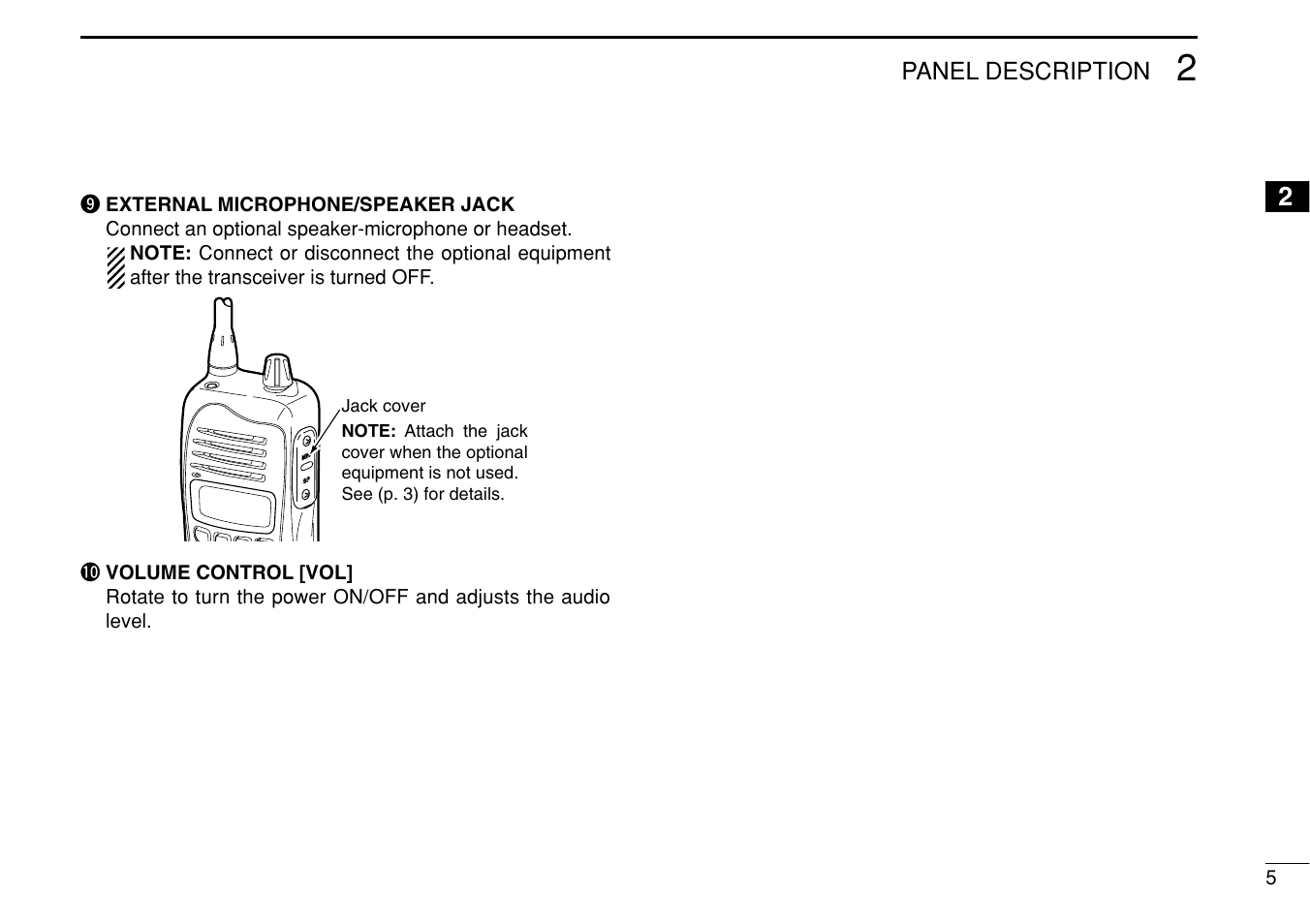 Icom IF3023T/S User Manual | Page 9 / 32