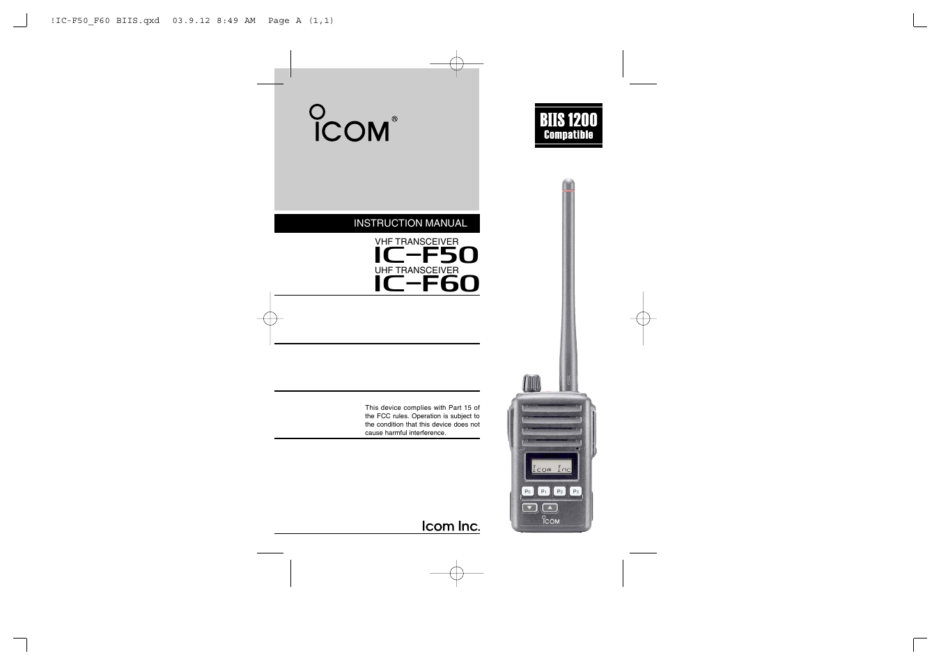 Icom IC-460 User Manual | 29 pages