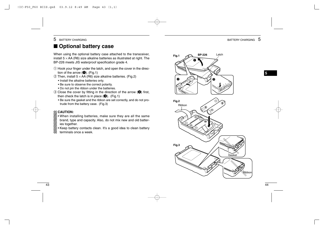 Optional battery case | Icom IC-460 User Manual | Page 26 / 29