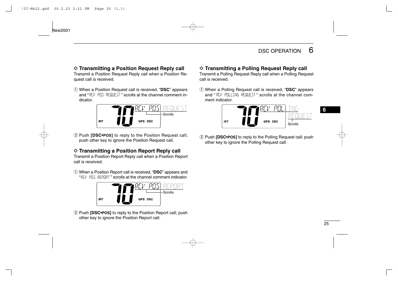 Icom IC-M422 User Manual | Page 31 / 64