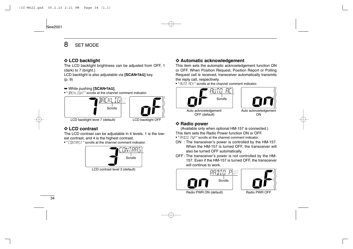 Icom IC-M422 User Manual | Page 40 / 64