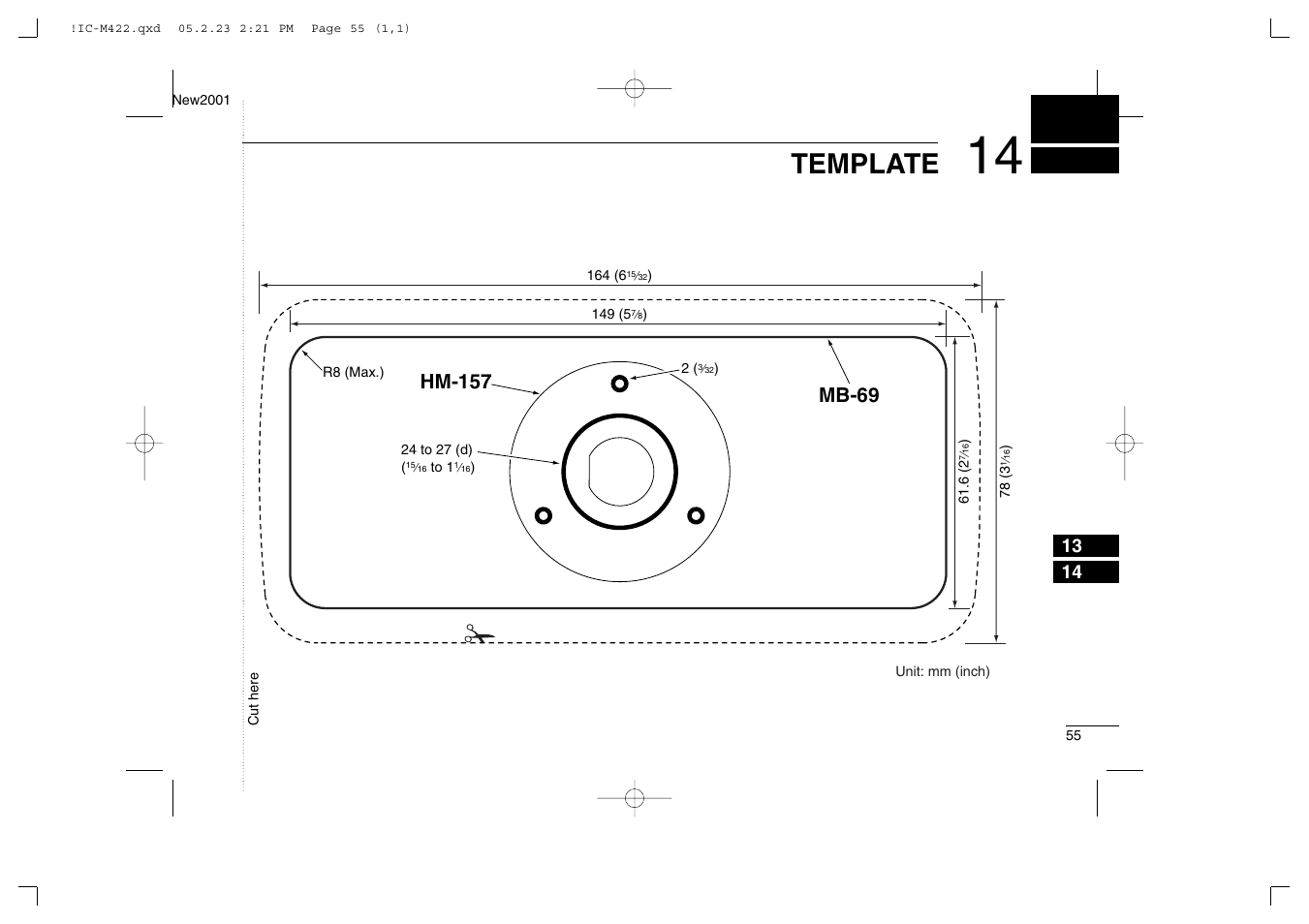 Template | Icom IC-M422 User Manual | Page 61 / 64