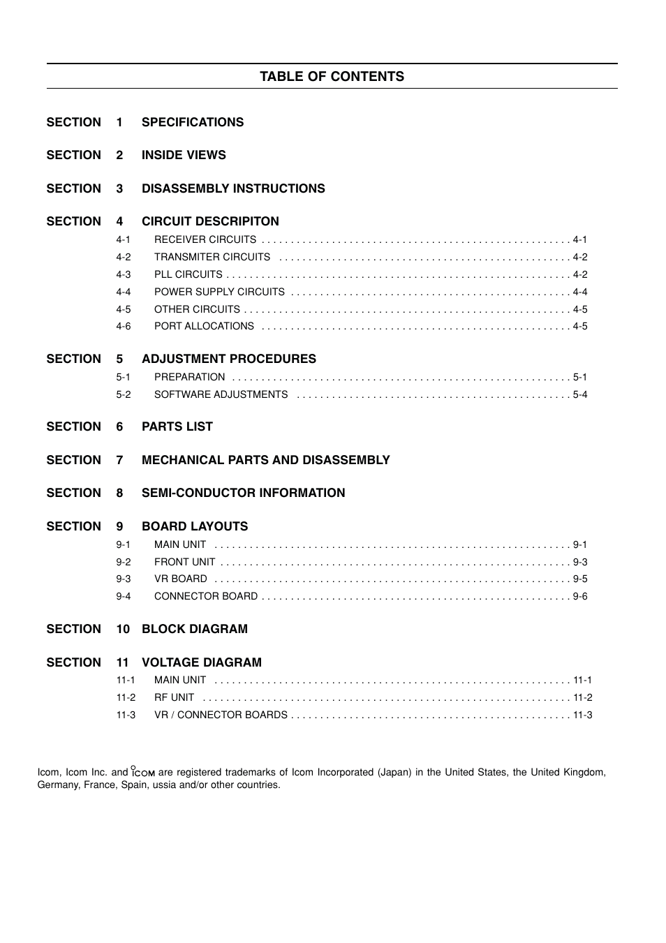 Icom IC-F51 User Manual | Page 3 / 38