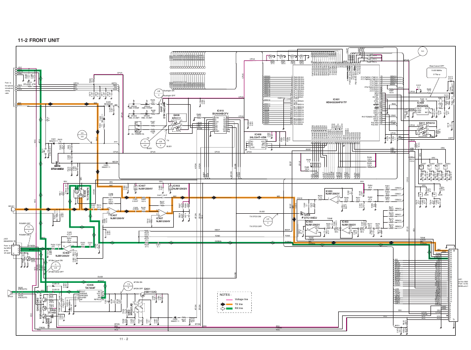 Front unit, 2 front unit | Icom IC-F51 User Manual | Page 35 / 38