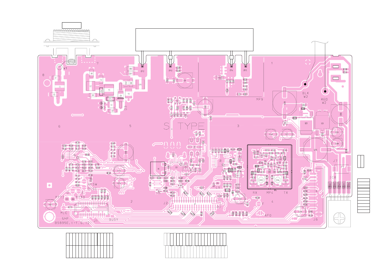 Main unit, 2 main unit, Top view | Icom IC F121S User Manual | Page 67 / 74