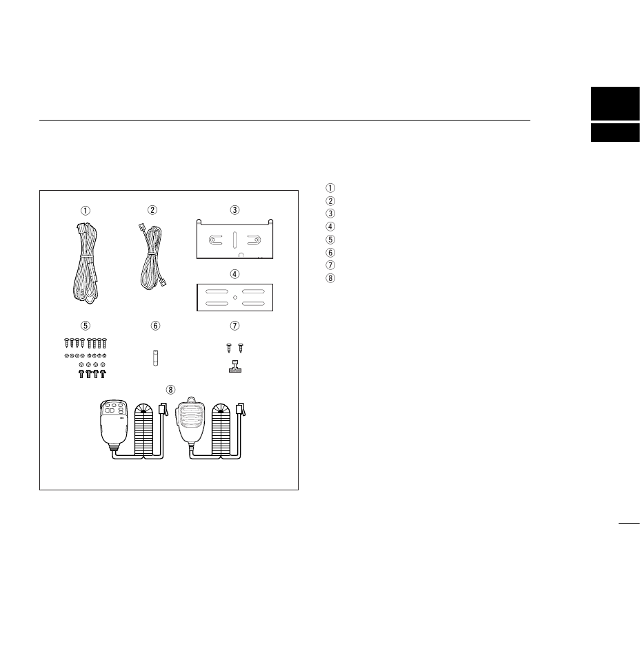 Supplied accessories | Icom IC-2800H User Manual | Page 5 / 88