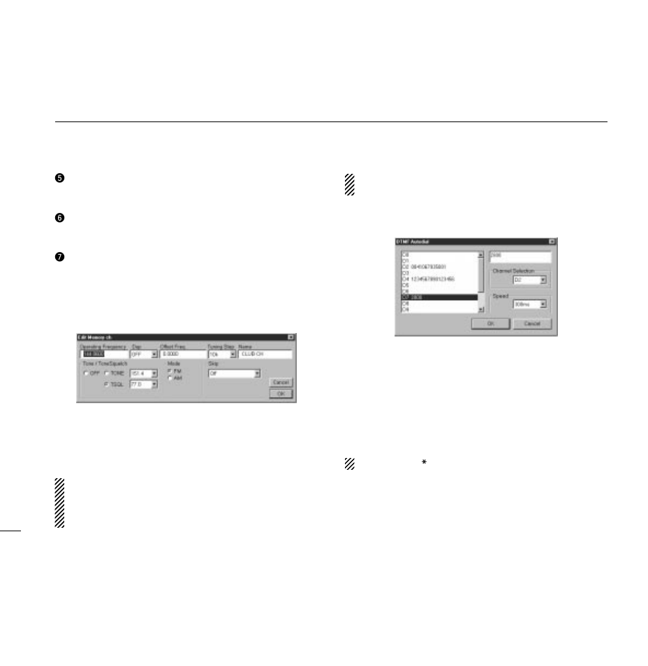 Edit menu, Dtmf autodial | Icom IC-2800H User Manual | Page 82 / 88