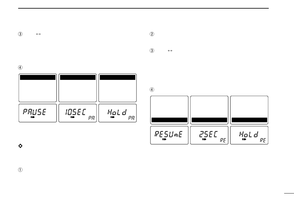 Scan operation, Setting the scan resume time | Icom COMMUNICATIONS RECEIVER IC-R3 User Manual | Page 27 / 64