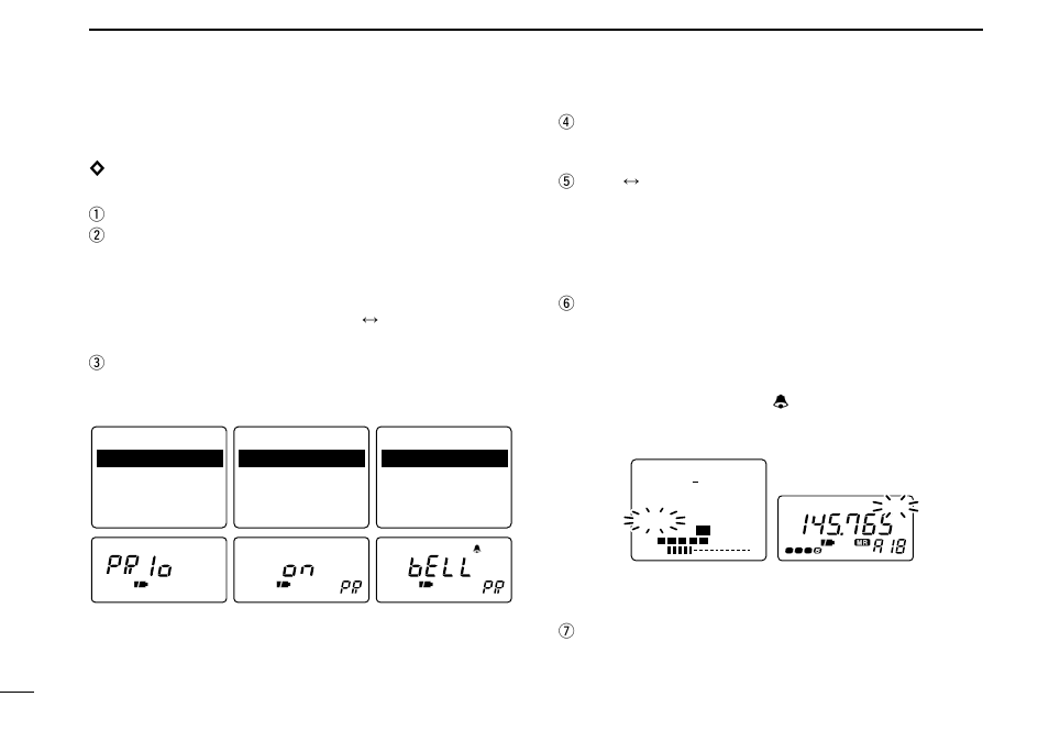 Priority watch operation, Priority watch | Icom COMMUNICATIONS RECEIVER IC-R3 User Manual | Page 30 / 64